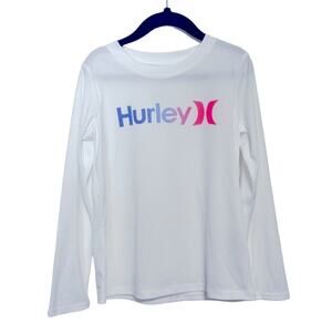 Hurley White‎ Rashguard New Size 5/6